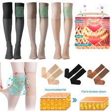 3/6/9Pairs Of Ionic Correction Lymphatic Detoxification Long Tube Silk Stockings