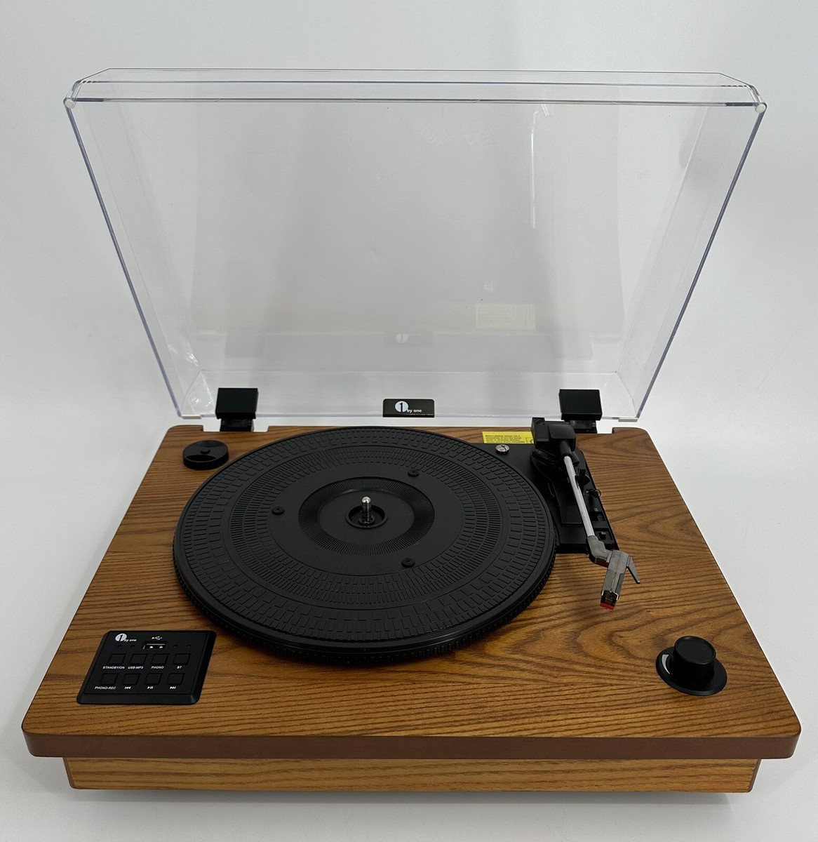 BY ONE Classic Wooden Belt Drive Turntable with Bluetooth **For