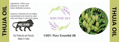 THUJA OIL PURE NATURAL ESSENTIAL PURE ORGANIC FROM INDIA USD - Picture 3 of 3