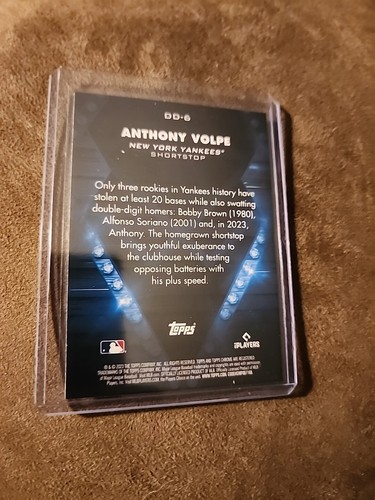 2023 Topps Chrome UPDATE Anthony Volpe #DD-6 Diamond Dominance Rookie RC SSP - Foto 2 di 2