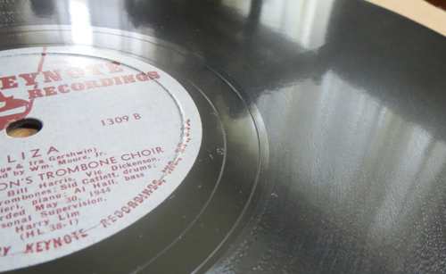 78RPM 12" Keynote 1309 Benny Morton - Once In A While / Liza, sharp EE-E CRACK - Picture 7 of 11