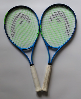 Lot of 2 Head Ti Conquest Nano Titanium Adult Tennis Racket 4 3/8 Grip 108'' head