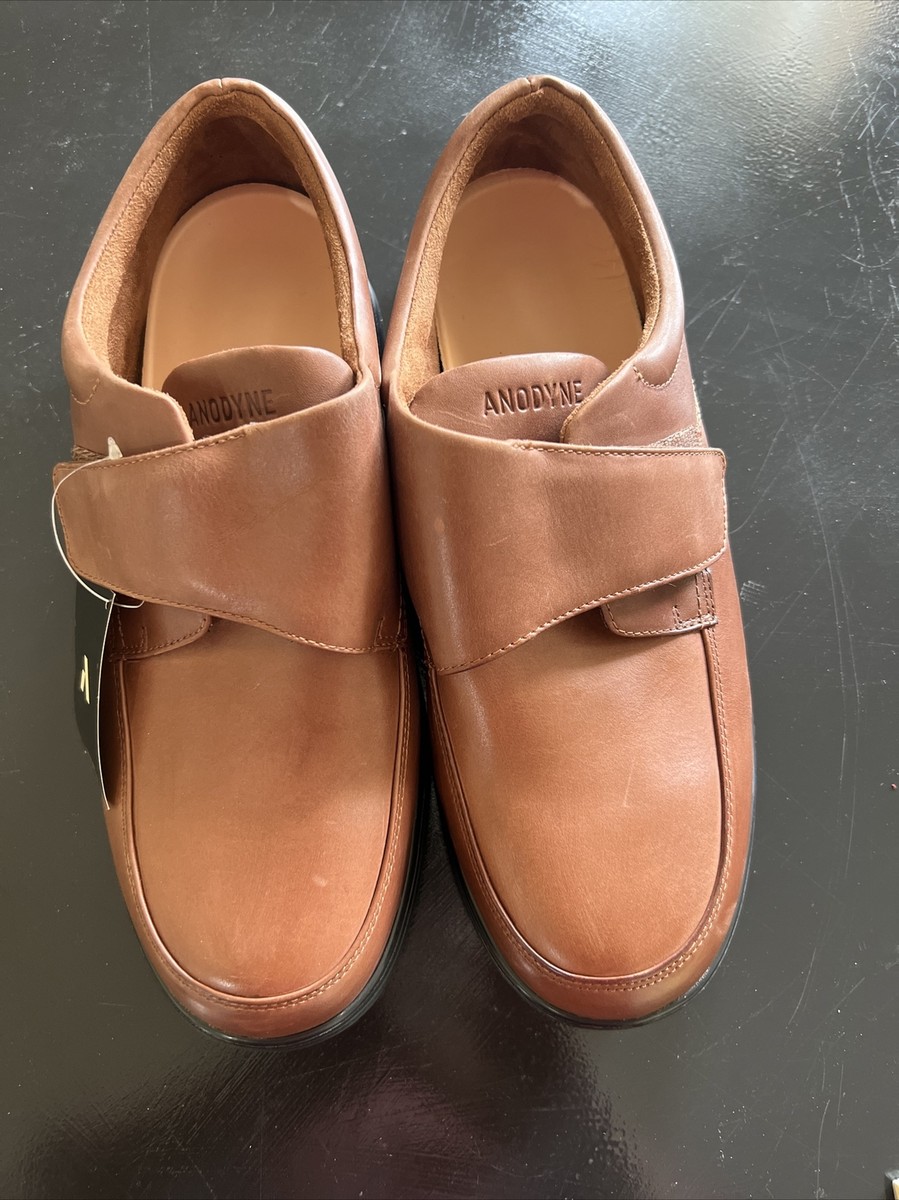 Anodyne Men’s No. 28 Diabetic Oxford Shoes Brown Size 13 X‑Wide Adjustable Strap Anodyne No 28 Casual Oxford Mens Footwear-11.5-Brown-Wide  main image 2