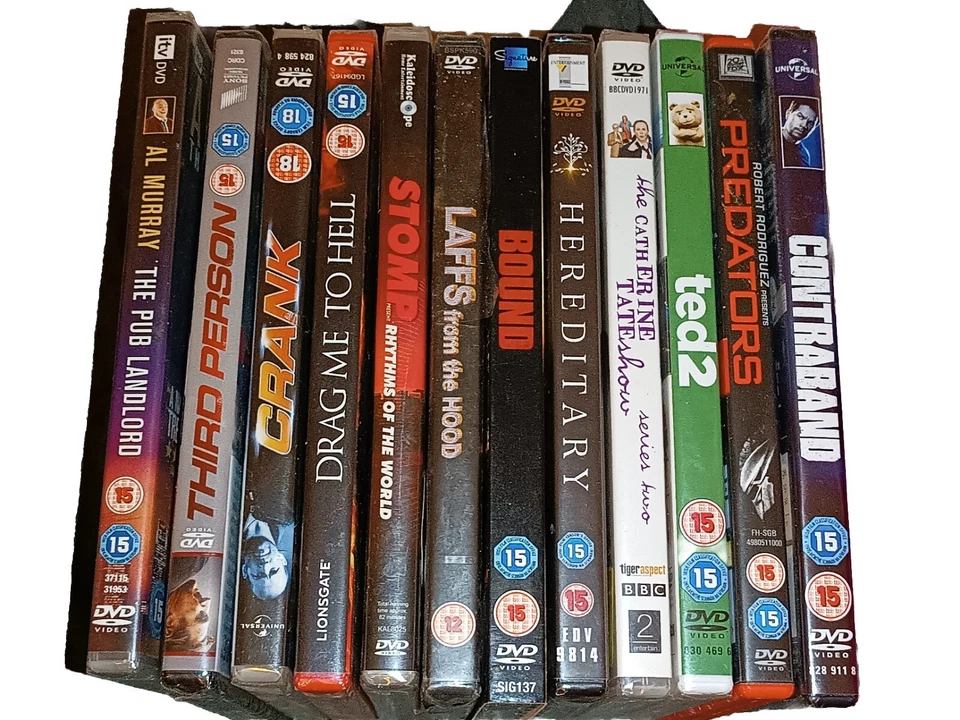 Job Lot Of 12 NEW SEALED DVDs Catherine Tate Show Ted2 Al Murray Stomp Bound Etc - Image 2 of 2