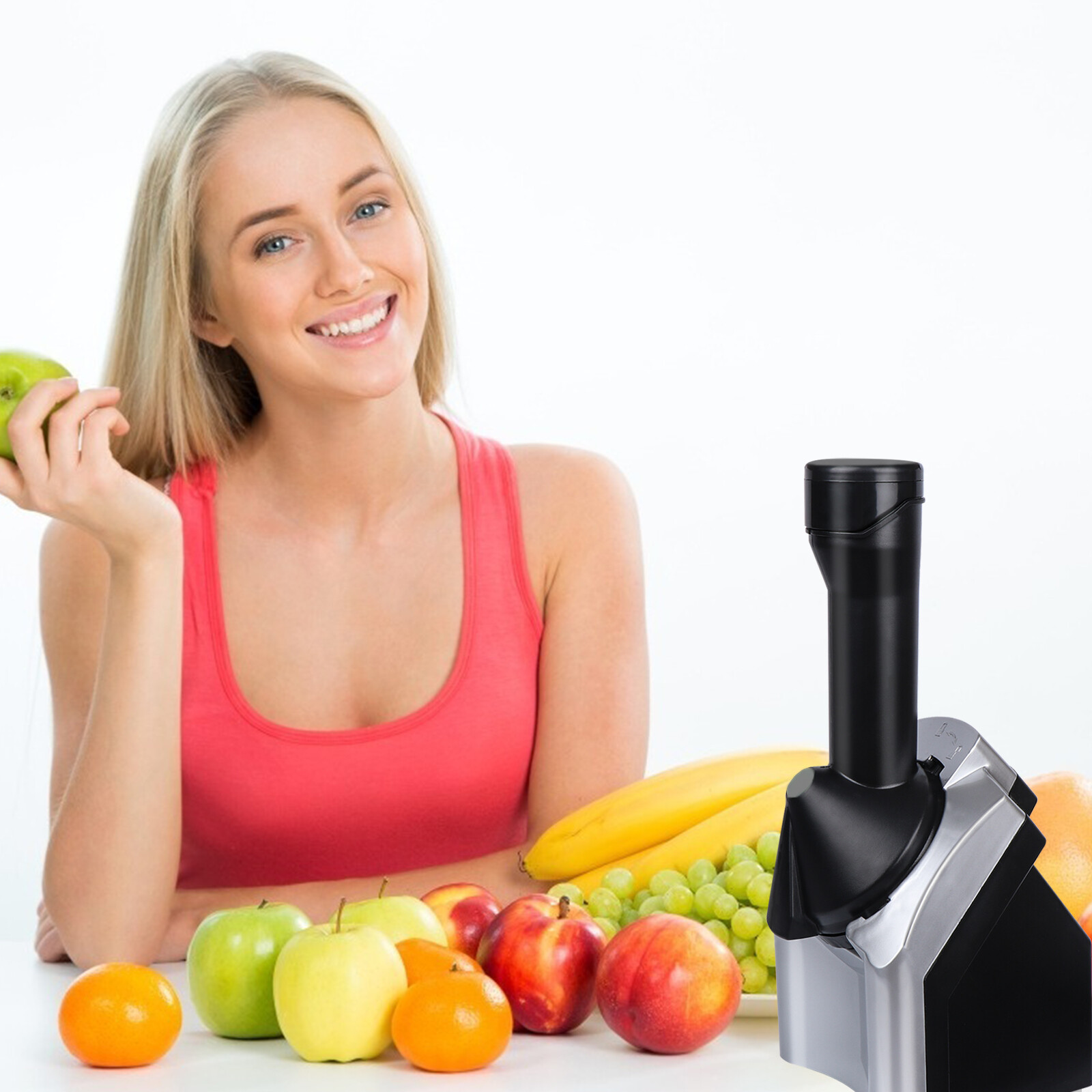 Home Ice Cream Maker, Dessert Fruit Serve Ice Cream Machine, Frozen