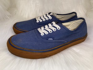 vans dark blue gum sole