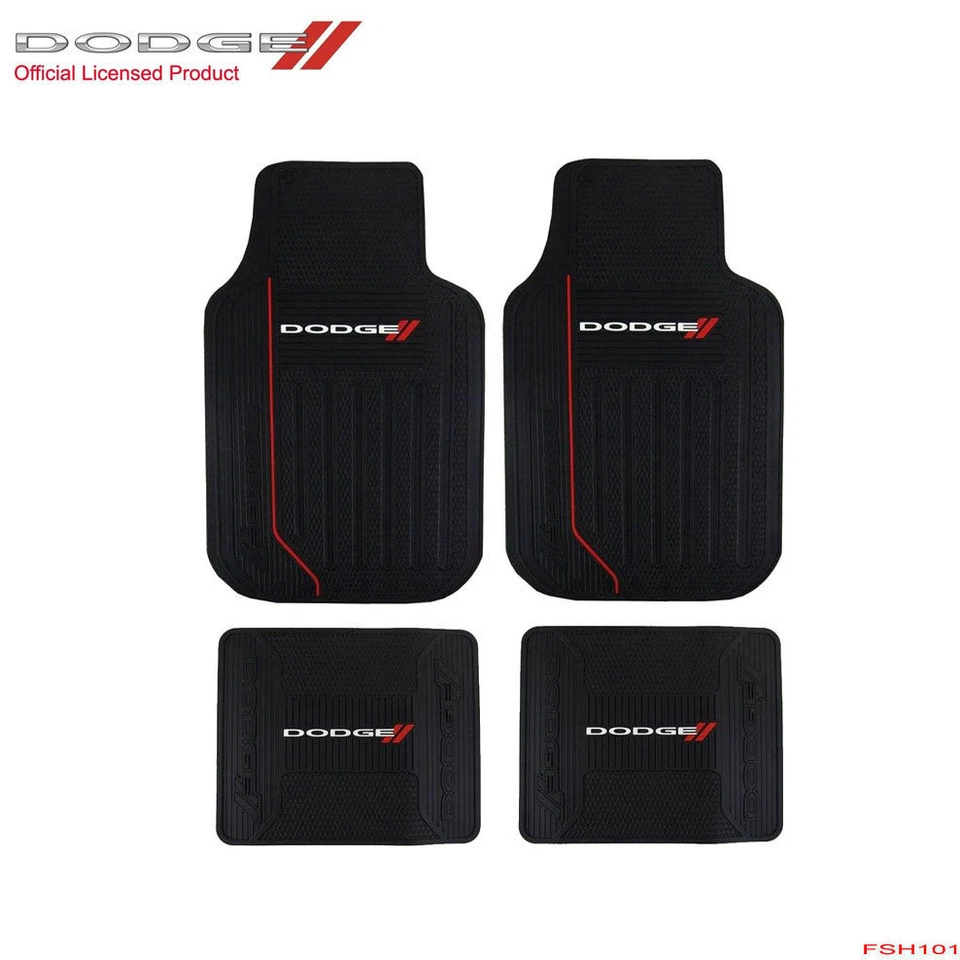 New 9 pc Dodge Elite Logo Car Truck Seat Covers Floor Mats Steering Wheel Cover - Изображение 2 из 4