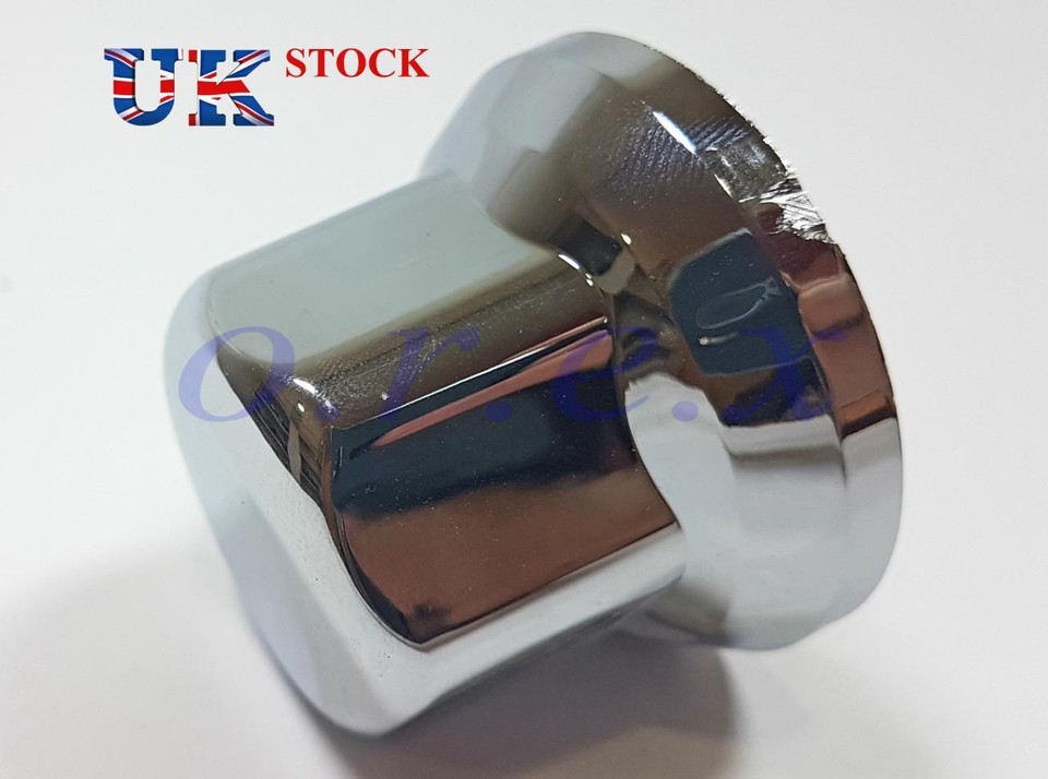 60-Pack White 33mm Wheel Lug Nut Cover Bolt Caps – Fits MAN, Scania, Volvo