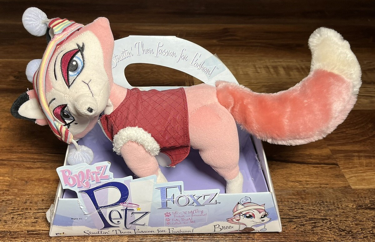 Bratz Petz Foxz Bree Plush Pet Fox Tail Coat Fashion Accessories