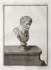 18th C ROMAN BUST ENGRAVING