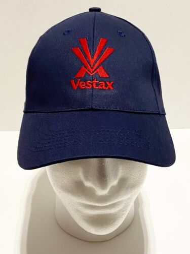 Vestax Baseball Hat Dad Cap One Size Fits All Logo Blue Red Logo New Rare - Picture 1 of 5