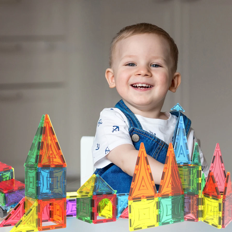 Magnet Tiles NEW 2020 Mag-Genius Magna Award Winning Building Magnetic Toy 60pc - Image 4 of 4