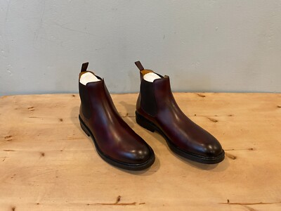 NWOT/B Magnanni 24194 Bonn Chelsea Boot , Mid Brown Leather , Size US 14