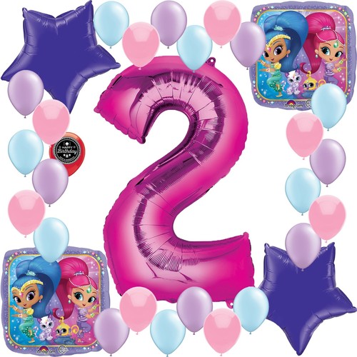 Shimmer Shine Girls Birthday Party Supplies Balloon Decoration 2nd Birthday - 第 1/1 張圖片