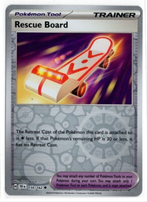 Pokemon Temporal Forces Reverse Holo 159/162 Rescue Board