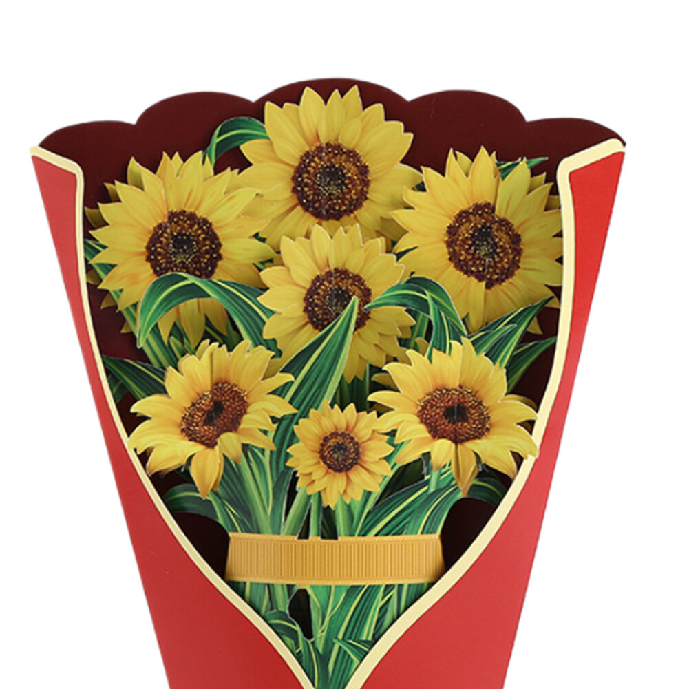3D Pop-Up Dankeskarte Mit Blumen-Design | Perfekte Karte Für Lehrer, Freunde, Mama Oder Kollegen
