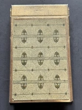 Vintage Park Sherman Desk Top Brass Memo Note Paper Pad Holder Mid Century