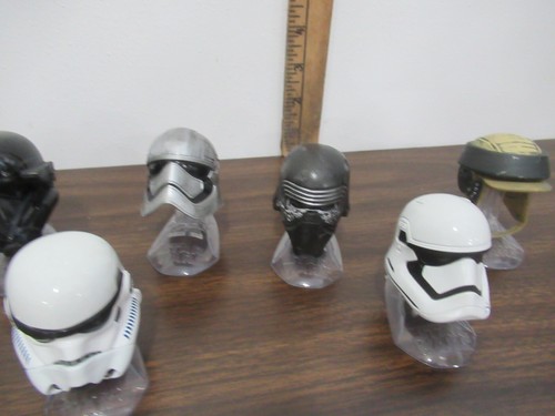 Star Wars lot of 8 Titanium mini helmets Darth Vader Removable Phasma troopers++ - Picture 3 of 5