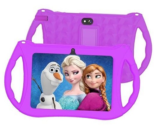 Kids Tablet, 7 inch Android 12 Tablet for Kids, 3GB RAM 32GB ROM Toddler Purple - 第 1/7 張圖片
