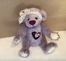 "DEB CANHAM “ VIOLET “ BIGGER BEARS 8” LAVENDER MOHAIR- FULLY JOINTED