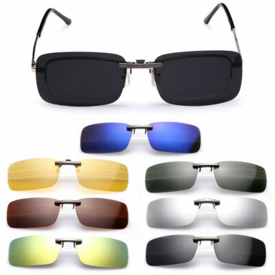 UV400 Clip on Sonnenbrille Brillen Aufsatz Clip Polarisiert Überbrille