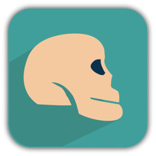 Skull Halloween Retro Cartoon Car Bumper Sticker Decal