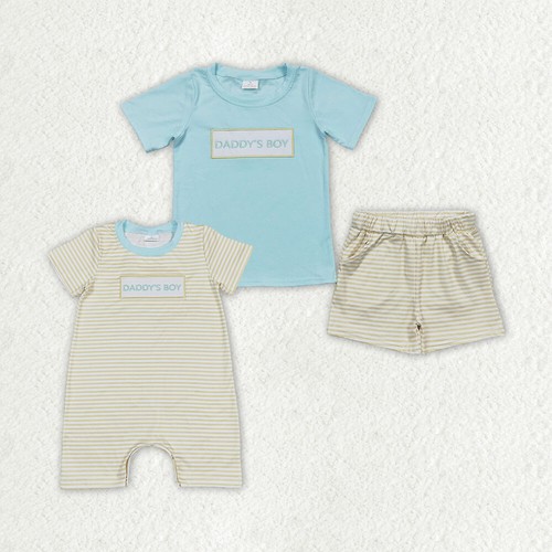 Sommer Baby Kleidung Papas Junge Geschwister Outfit und Strampler - Bild 1 von 20