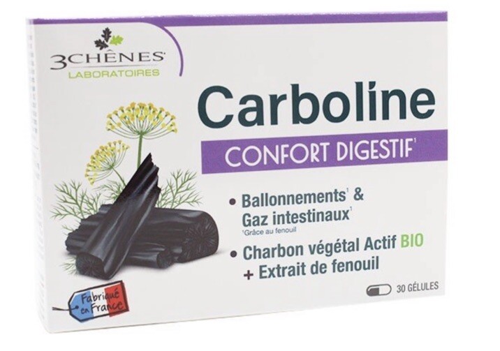 Carboline Anti-Ballonnement aux Extraits de Fenouil et Charbon Actif