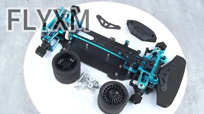 Alloy Metal & Carbon Touring Car Frame Kit RC 1/10 4WD For