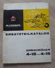 IHC Anbaumähwerk 4-15 und 4-16 (323 423 523 624) Ersatzteilliste