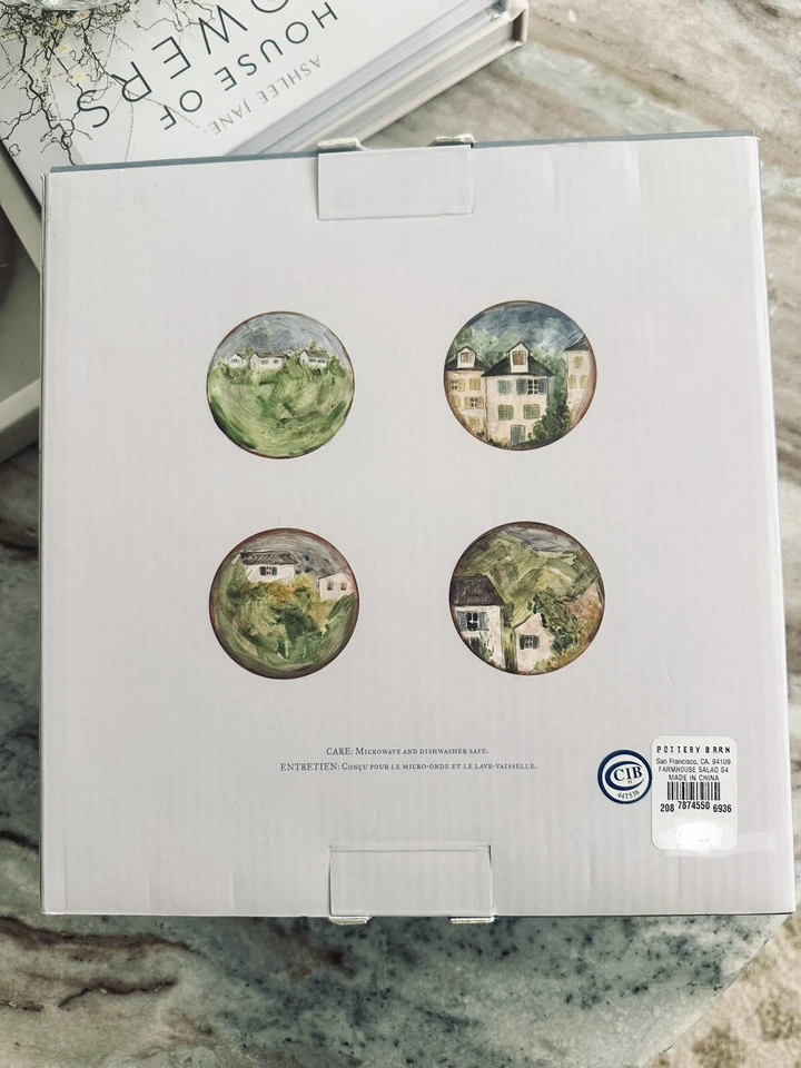 全新 4 件套 Pottery Barn 农舍 沙漠/沙拉盘 — 第 2/4 张图片