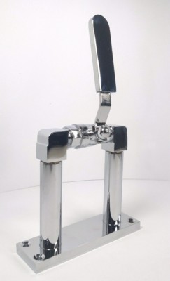 Chrome 4'' Train Horn Stand, Interior Floor Mount Air Valve 
