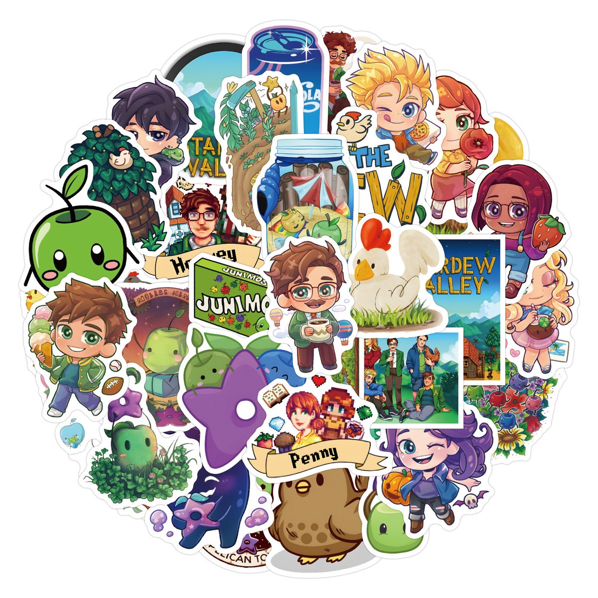 50X Stardew Valley Steam NS Game Farm Characters Stickers Decal
