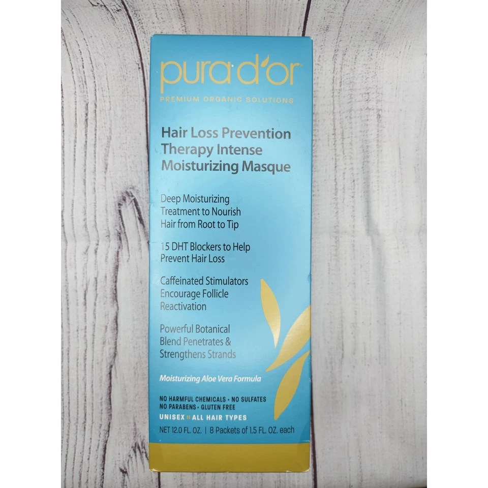 Увлажняющая маска для волос лечение с биотиновыми витаминами ретинолом блокаторами дигидротестостерона упаковка 8 шт. - Изображение 2 из 4