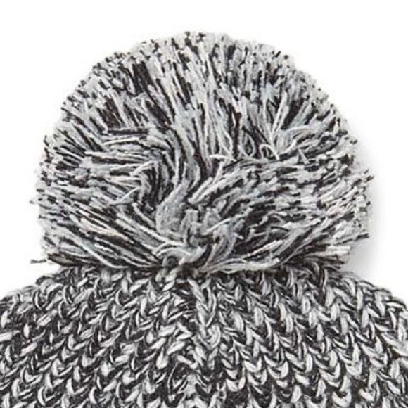 Rebecca Minkoff Pom Pom Beanie + Marled Arm Warmers Set Gray  display picture 3