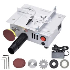 Adjustable-Speed Mini Table Saw Desktop Saw Cutter Electric Cutting Machine 96W