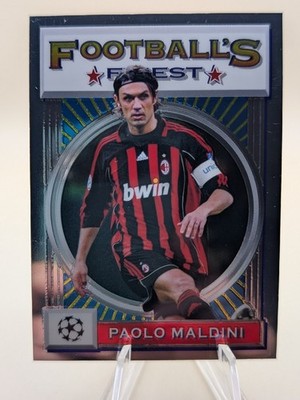2021-22 Topps Football's Finest Flashbacks UEFA Paolo Maldini soccer card #3
