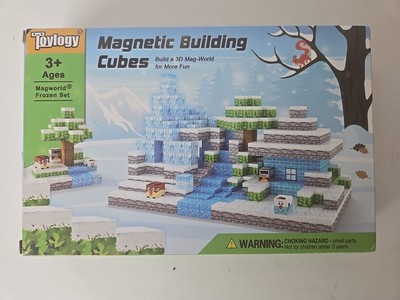 Toylogy Magnetic Building Cubes Frozen Pack, 54 Pieces