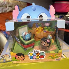 Disney Tsum Tsum Lilo & Stitch Story Moment Set Figures Stand 7 Cm New Sealed