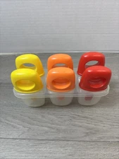 6 Ice Pops Brand Popsicle Mold Set DIY Dessert Cream Frzn Pops In Primary Colors