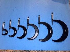 STARRETT MICROMETER Lot of 6 No. 436 0-1, 1-2, 2-3, 3-4, 4-5, 5-6 Set 0-6