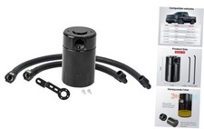 Air Oil Separator, Oil Catch Can Compatible with 2014-2018 Chevy Silverado
