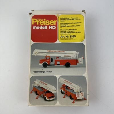 Preiser HO Scale Fire Engine Plastik Modellbausatz