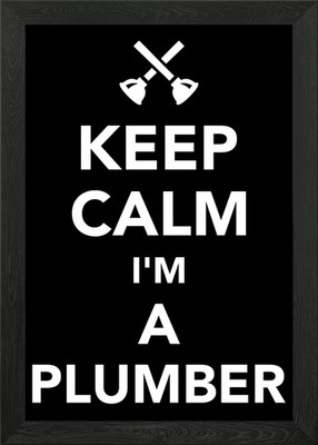 Klempner gerahmtes Wandbild Poster Leinwanddruck Bild