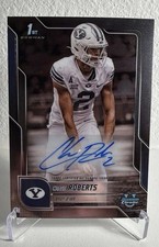 Chase Roberts 2025 Bowman University Chrome BYU Rookie Auto 1