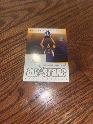Kobe Bryant fleet Los Angeles Lakers All-Star Hot Shots Nba 2002 2003 Card