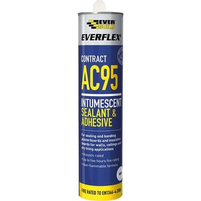 AC95 Intumeszenz Feuer & Akustik Kleb- & Dichtstoff 900ml - Weiß