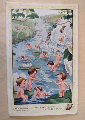 RAR - Walt Disneys Wasserbabys Postkarte, Die Wasserbabys Schwimmbad