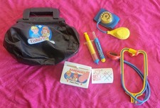 Vintage Fisher-Price Medical Kit Doctor Bag w/ Accessories Toy Set