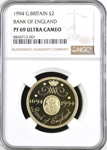 1994 £2 Two Pound Proof Bank of England NGC PF69 Great Britain